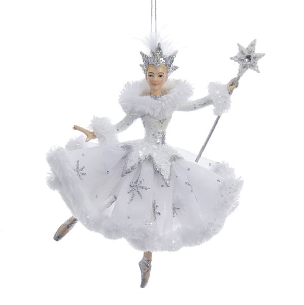 Snow Queen Ballerina Ornament 6.75″