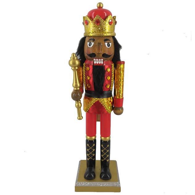 King Nutcracker In Red Gold 14″
